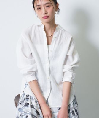 【美品】　cheer   チアー　札幌　浅草　カシュクール　リネンシャツ 接触冷感／2WAY】カシュクールリネンシャツ（2002553064