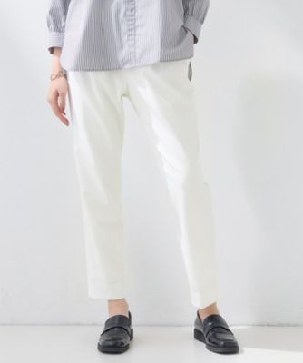 ＜INDIVI L (Women/大きいサイズ)＞【褒められパンツ／高ストレッチ】タックテーパードパンツ（２００２５５３０６６）