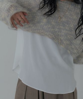 ＜GALLEST (Women)＞ボートネックジョーゼットブラウス（２００２５５３０６７）