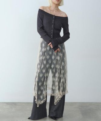 ＜CODE A (Women)＞ｓｅｎｓｕａｌ　ｌａｃｅ　ｆｌｏｗ　ｄｒｅｓｓ（２００２５５３１３６）