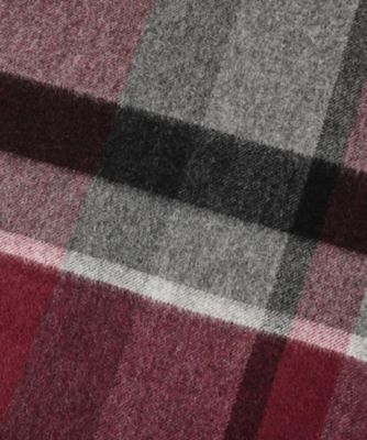 洗えるカシミヤ】 ピュアカシミヤ パネルチェックマフラー