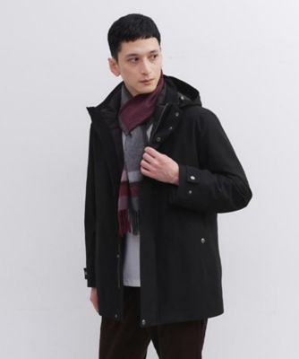 洗えるカシミヤ】 ピュアカシミヤ パネルチェックマフラー