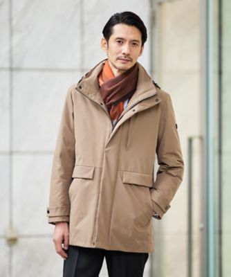 タキマキ着用　カシミヤ混　POLLI ジャケット　早い者勝ち★即納 セール】【滝沢眞規子さん着用/洗える】ピュアカシミヤ タートルネック