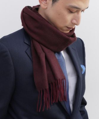 タケオキクチ　【洗えるベビーカシミヤ】リバーシブル 無地マフラー 洗えるベビーカシミヤ】 ベビーカシミヤ無地マフラー