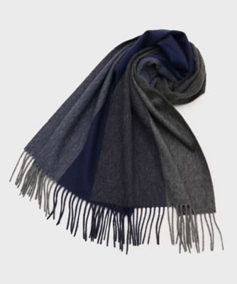 洗えるカシミヤ】カシミヤ 4面パネルマフラー（2002553144