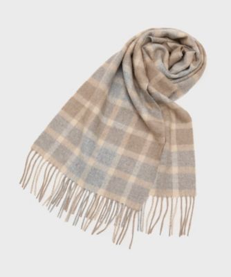 TAKEO KIKUCHI (Men)/タケオキクチ カシミヤ100 チェックマフラー(2002553145) ベージュ252 ネックウォーマー【三越伊勢丹/公式】