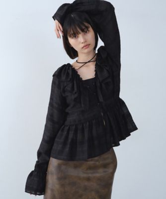 2WAY EMBROIDERY RUFFLE BLOUSE ブラック 82547107b_b_25_500.jpg