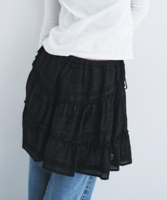 dream ruffle lace mini skirt
