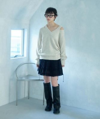 dream ruffle lace mini skirt