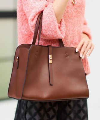 A4ファイル・PC収納可◎】合成皮革ボストンバッグ