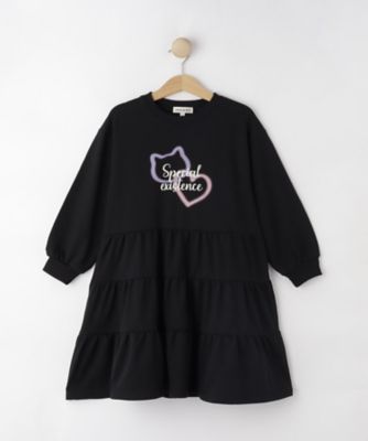 ＜SHOO･LA･RUE (Baby&Kids)＞【１００－１５０ｃｍ】ミニ裏毛ティアードワンピース（２００２５５３２６４）