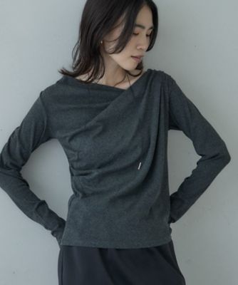ドレープネックカットソー（2002553564） | GALLEST (Women