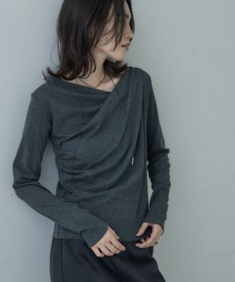 ドレープネックカットソー（2002553564） | GALLEST (Women
