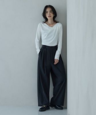 【新品】PREMIUM by VICKY♡ドレープネックカットソー Tシャツ VICKY(ビッキー)のカットソー/Tシャツの商品一覧|レディース