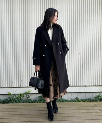 ✨美品 バーバリーブラックレーベル チェスターコート 銀ボタン ストライプ 黒 美品】バーバリーブラックレーベル チェスターコート 銀ボタン