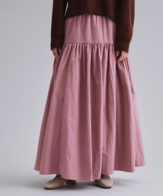 OPAQUE.CLIP (Women)/オペークドットクリップ ナイロンティアードマキシスカート(2002553641) ピンク071 ロングスカート【三越伊勢丹/公式】