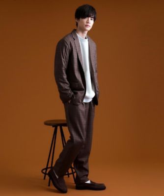 ホームスパンジャージイージーパンツ【セットアップ可／洗濯機OK