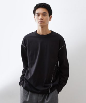 THE SHOP TK (Men)/ザ ショップ ティーケー ハンドステッチ長袖Tシャツ (2002553660) クロ019 トップス【三越伊勢丹/公式】