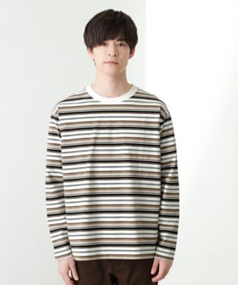 たろう様 2点おまとめCOMOLI クルーネックボーダーT、長袖カットソー ランダムボーダー長袖タフTシャツ 【洗濯機OK