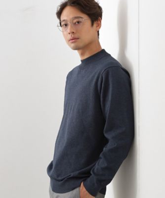 THE SHOP TK (Men)/ザ ショップ ティーケー【冬のビジネスシーンに最適】モックネックニット(2002553663) アオ094 トップス【三越伊勢丹/公式】