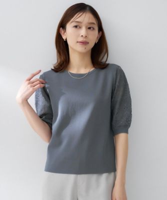 ＜UNTITLED (Women)＞【洗える】エレガンススリーブニット（２００２５５３９２９）