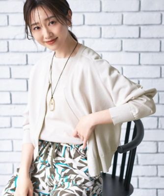 アンサンブル可／日除け・冷房対策】シアーレーヨンZIPカーディガン