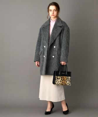 ★ エネコ様マックスマーラ　チェスターオーバーコート　シャギー❤︎モヘヤ❤︎　M L 送料無料】モヘヤ混シャギーチェスターコート