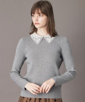 2WAYレースカラーニット（2002554081） | DRESSTERIOR