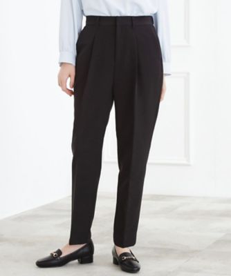 ＜GROVE (Women)＞【マシンウォッシュ／防シワ／ＳＳ－３Ｌ】ストレッチテーパードパンツ（２００２５５４２７６）