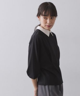 襟付きドルマントップス【洗濯機OK】（2002554542