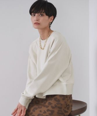 【オーダー品】 clari(not)　clean 系 ラメ裏毛ショートプルオーバー【洗濯機洗い可