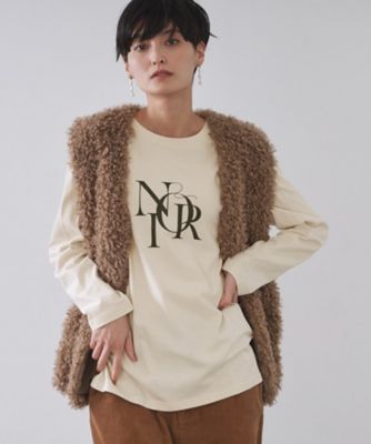 OPAQUE.CLIP (Women)/オペークドットクリップ ロングロゴTシャツ(2002554546) ベージュ051 トップス【三越伊勢丹/公式】