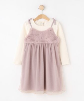 ＜SHOO･LA･RUE (Baby&Kids)＞【１００－１５０ｃｍ】ファーチュールドッキングキャミワンピ（２００２５５４５５３）