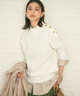 ＜UNTITLED L (Women/大きいサイズ)＞【洗える／ゆったりコンパクト】ミラノリブニット（２００２５５４５６２）