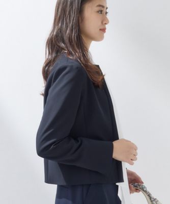 上品光沢／セレモニー／SETUP可能】切り替えデザインジャケット