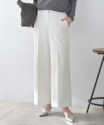 ＜UNTITLED L (Women/大きいサイズ)＞オックスワイドパンツ（２００２５５４５８０）