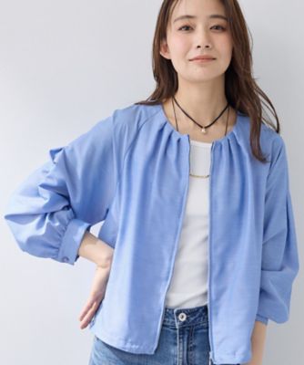 定価25000円バルーンフレア ブルゾン ISETAN 洗える／大人シアー】エアリー バルーンブルゾン