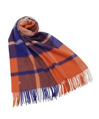 ウールブレンドチェックストール（2002554924