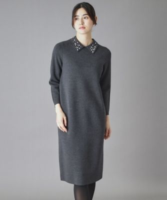 ビジューカラーニットワンピース（2002554998