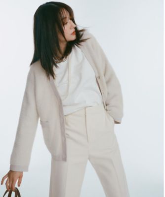 フェザーヤーンカーディガン【洗濯機OK／抗ピル