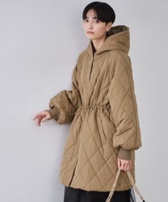 OPAQUE.CLIP (Women)/オペークドットクリップ 撥水キルティングロングコート(2002555061) チャ042 コート・ジャケット【三越伊勢丹/公式】