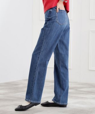 選べる着丈】大人のためのストレートデニムパンツ