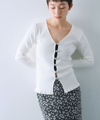 ＜CODE A (Women)＞ｍｅｔａｌ　ｂｕｔｔｏｎｓ　ｋｎｉｔ　ｃａｒｄｉｇａｎ（２００２５５５１４９）