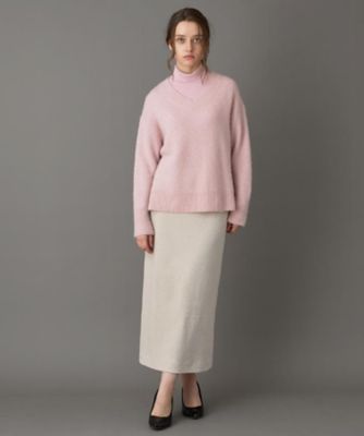 CLASSY．12月号掲載】アルパカブレンドVネックニット