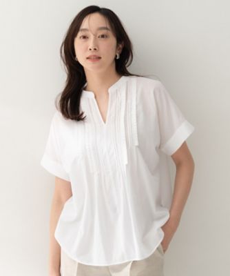 ＜UNTITLED (Women)＞【コットン１００／シアー感】モダンクラフトブラウス（２００２５５５１７１）