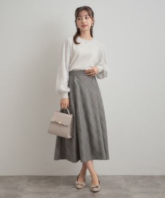 通勤・大人可愛い】TRチェックスカート（2002555227