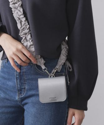 くるページ ミニバッグ付きフリルショルダーストラップ