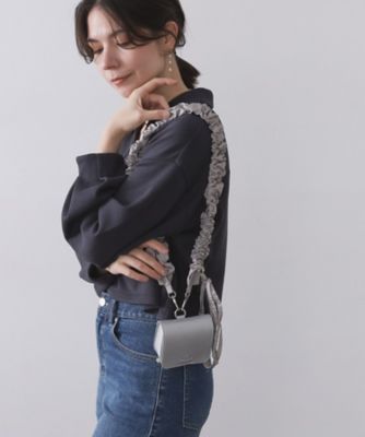 ミニバッグ付きフリルショルダーストラップ