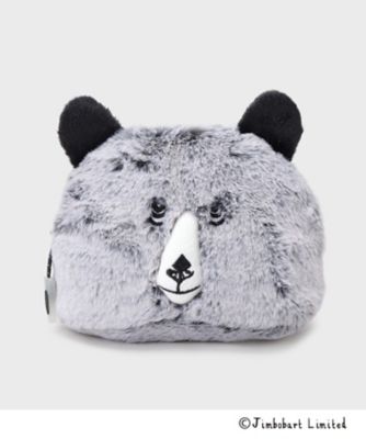 OPAQUE.CLIP (Women)/オペークドットクリップ フェイクファーアニマルフェイス型ポーチ(2002555513) グレー012 洗面化粧ポーチ【三越伊勢丹/公式】