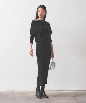 ドレープオフショルニットワンピース（2002555591